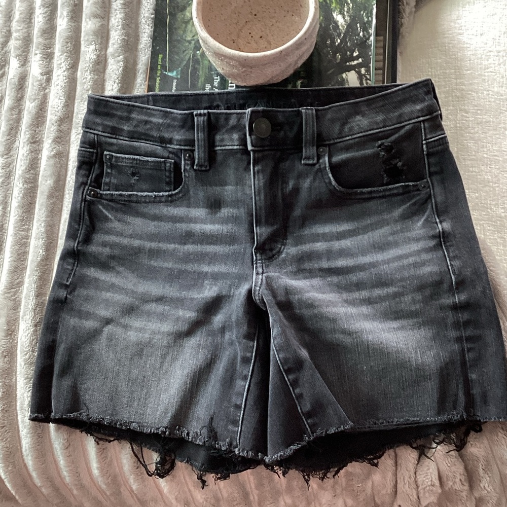 American Eagle Outfitters Dark Gray Jean Shorts